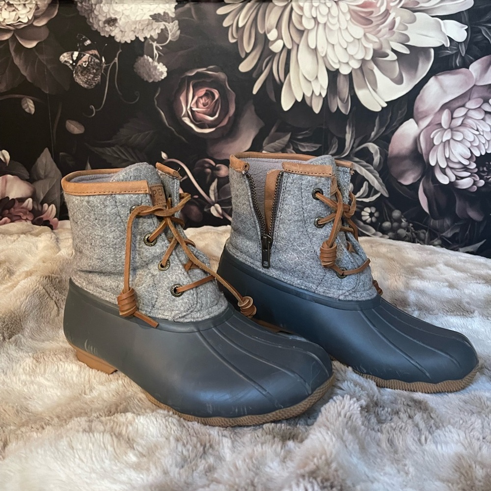 Sperry Saltwater Emboss Wool Waterproof Boot 6